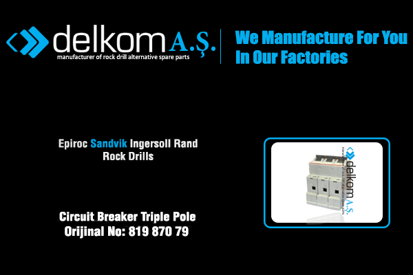 Circuit Breaker Triple Pole Rock Drill Spare Parts