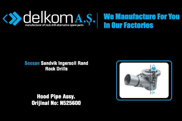 Hood Pipe Assy. Rock Drill Spare Parts