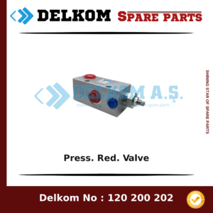 Epiroc Press. Red. Valve spare part, OEM 3217 9963 41