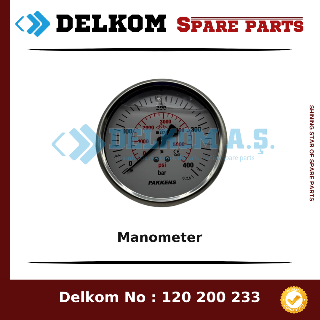 Epiroc Manometer spare part, OEM 0872 1000 24