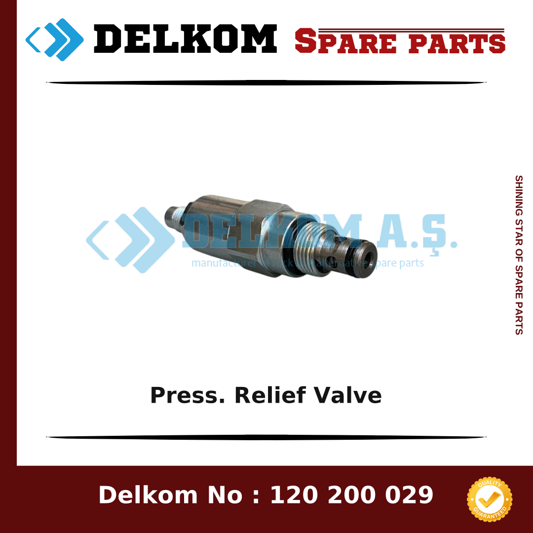 Epiroc Press. Relief Valve spare part, OEM 3217 8945 00