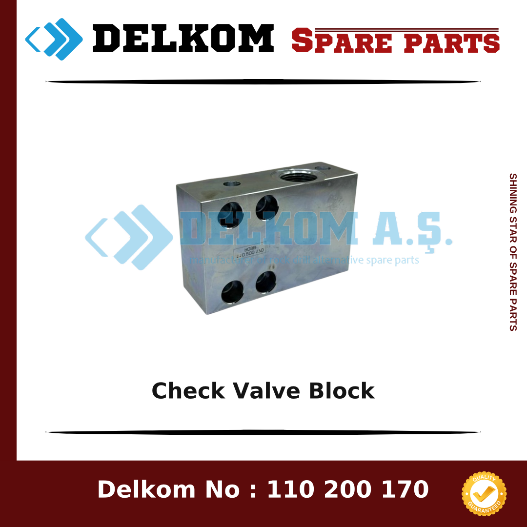 Mining Equipments Check Valve Block spare part, OEM 323 503 38