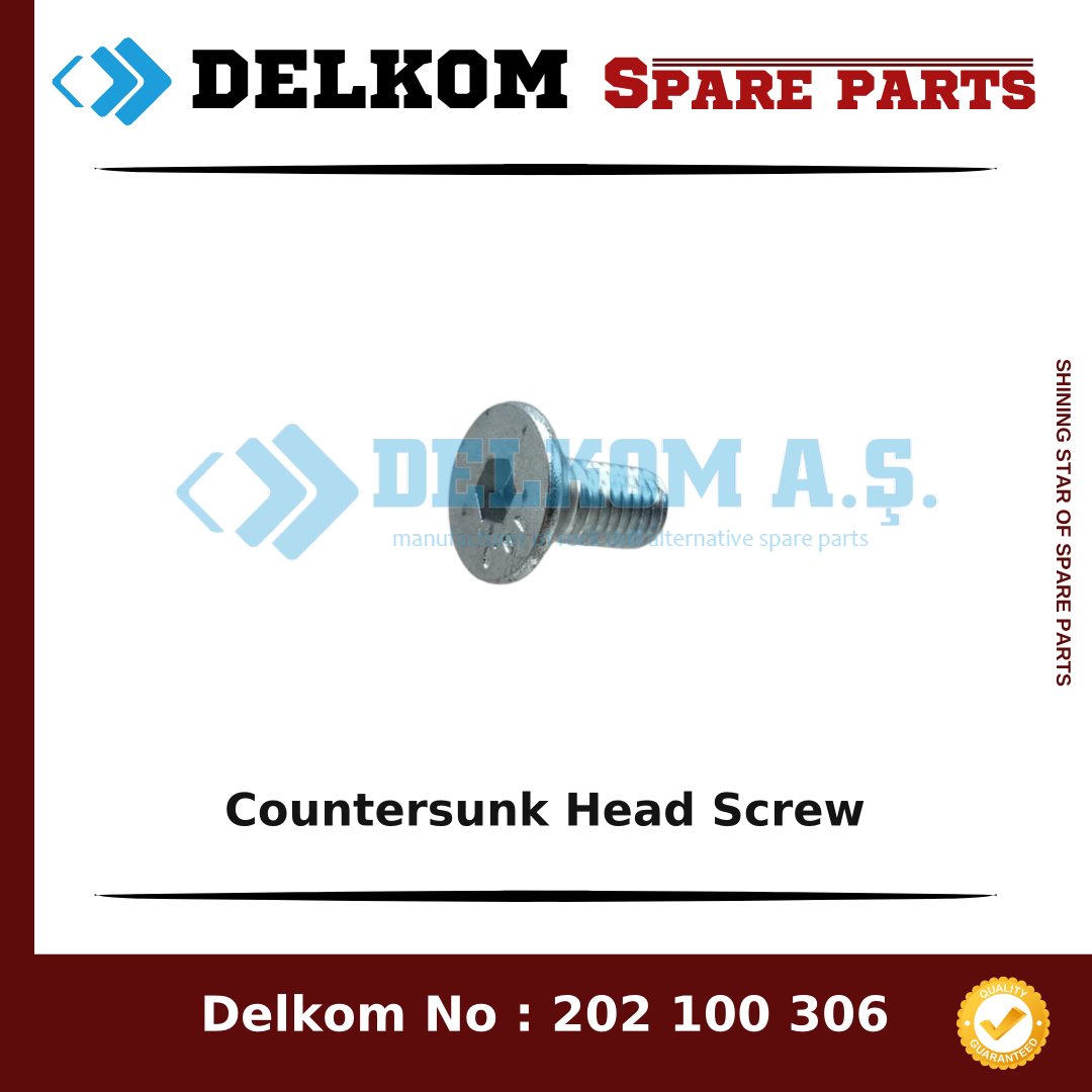 Mining Equipments Countersunk Head Screw spare part, OEM 884 868 29