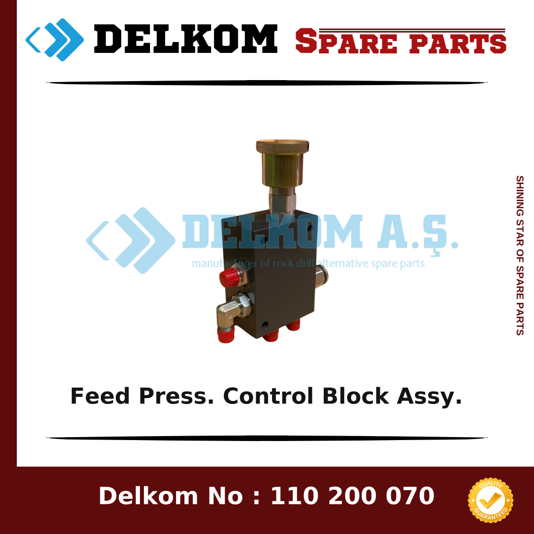 Mining Equipments Feed Press. Control Block Assy. spare part, OEM 237 154 58