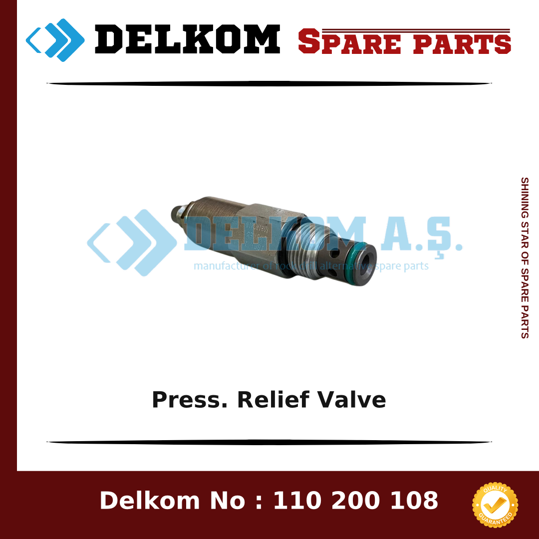 Mining Equipments Press. Relief Valve spare part, OEM 888 011 09