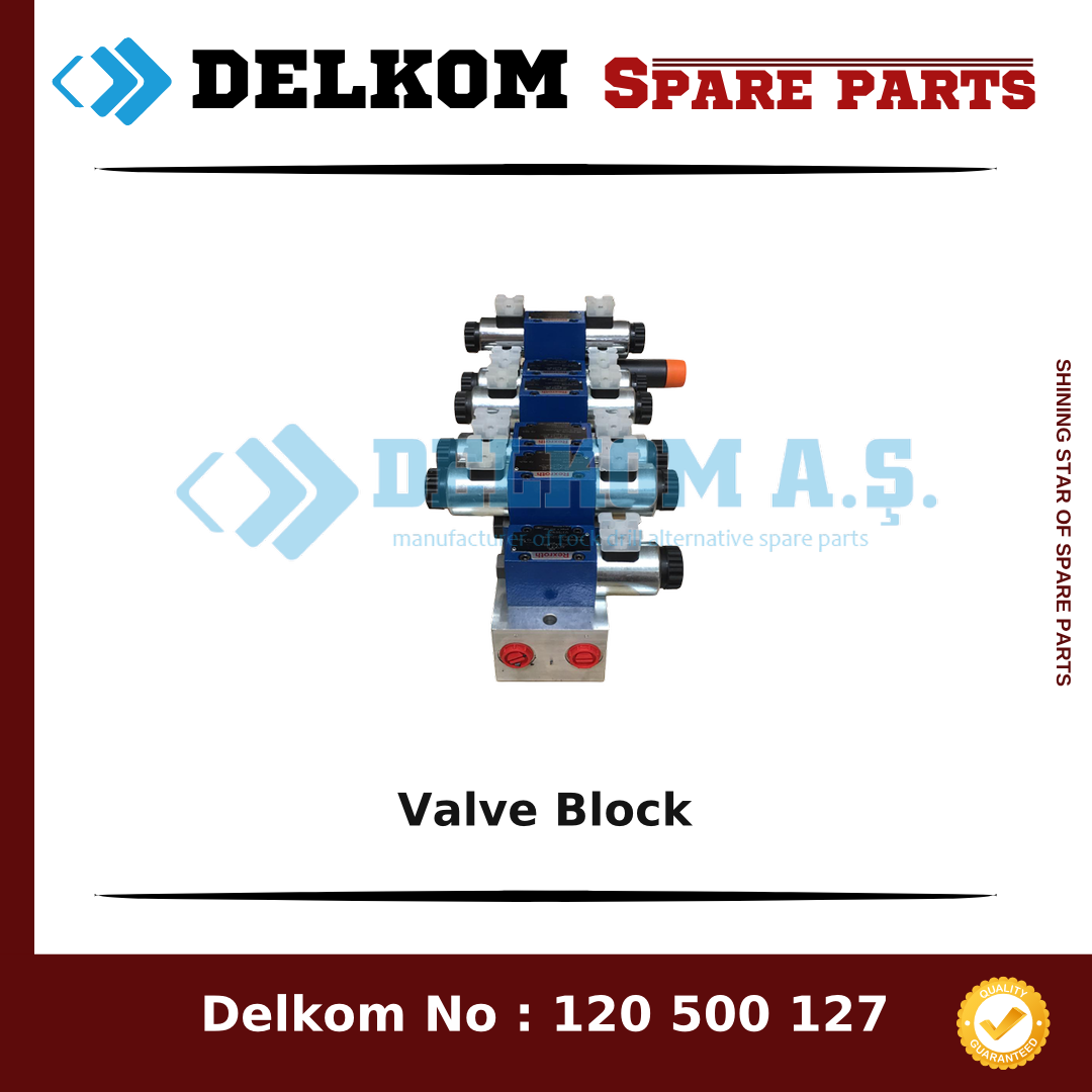 Epiroc Valve Block spare part, OEM 3222 3052 33